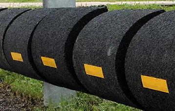 Protezione guardrail in gomma riciclata