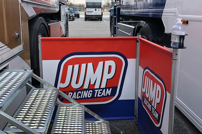 Transenne modulari SafeIn con pittogramma personalizzato