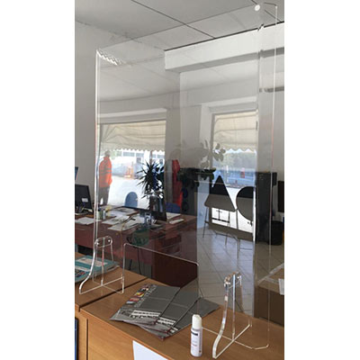 Emergenza Covid-19: barriere di protezione parafiato in plexiglass