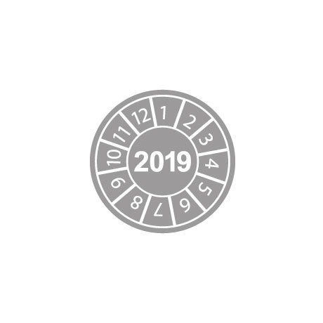 Bollini datario grigio 2019 Bollini datario grigio 2019