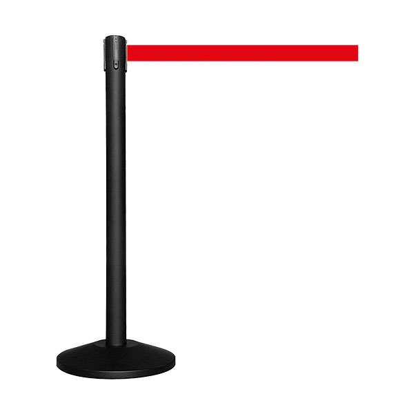 Colonnina tendinastro base nero nastro colore rosso Colonnina tendinastro base nero nastro colore rosso