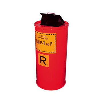 In acciaio smaltato colore rosso lavabile e disinfettabile In acciaio smaltato colore rosso lavabile e disinfettabile