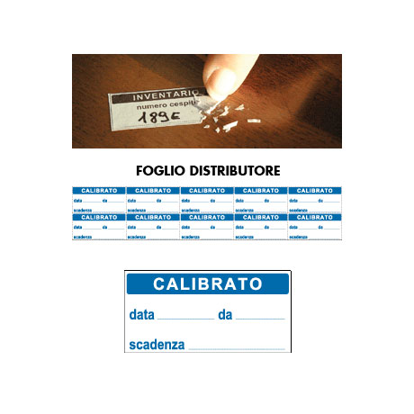 Etichetta autoadesiva calibrato Etichetta autoadesiva calibrato