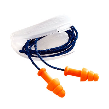 Inserti auricolari con cordoncino che si modellano con il calore del condotto Inserti auricolari con cordoncino che si modellano con il calore del condotto