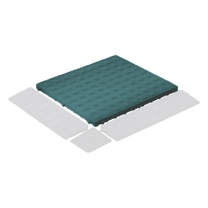 Pavimento componibile Epsilon Plus verde Pavimento componibile Epsilon Plus verde
