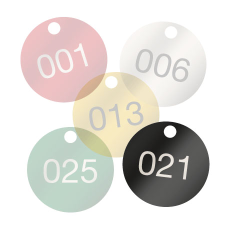 Piastrine colorate nere 1 - 25 Piastrine colorate nere 1 - 25
