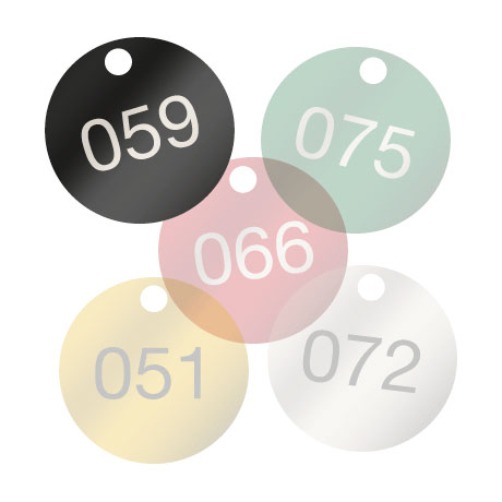 Piastrine colorate nere 51 - 75 Piastrine colorate nere 51 - 75