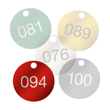 Piastrine colorate rosse 76 - 100 Piastrine colorate rosse 76 - 100